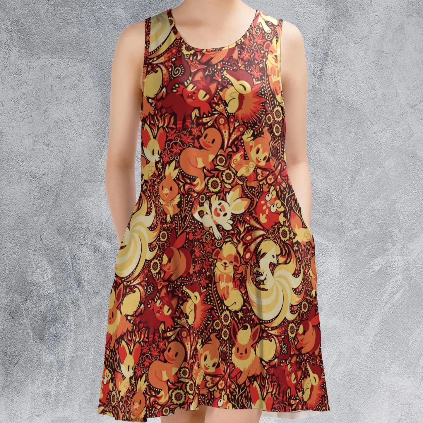 Casual Sleeveless Dress - VHNR6LRB