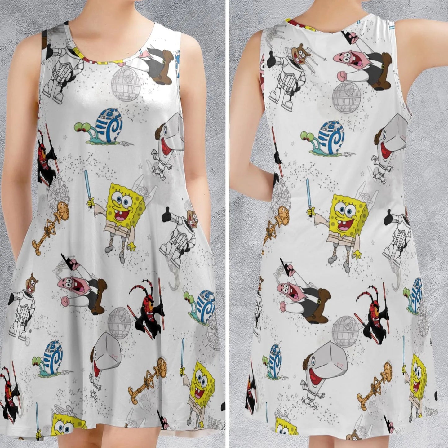 Casual Sleeveless Dress - QD91XAZH
