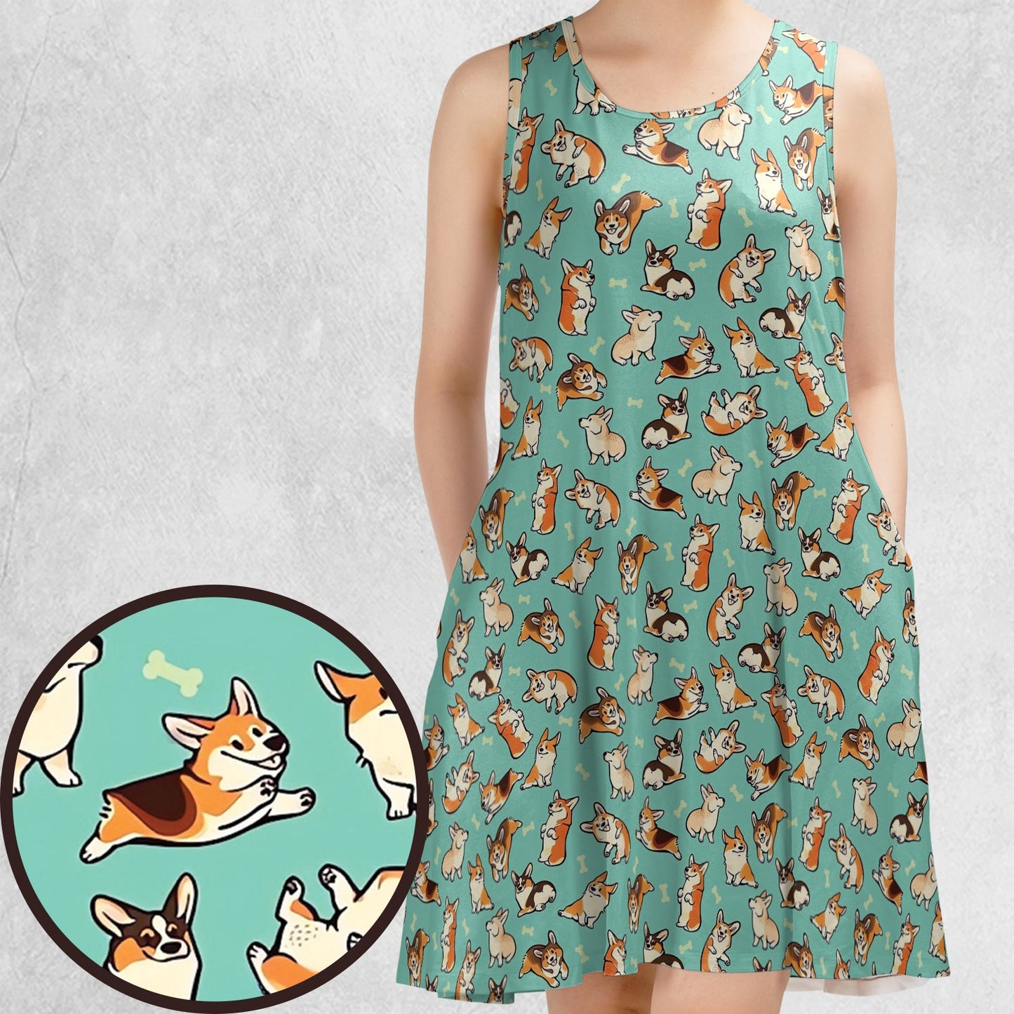 Casual Sleeveless Dress - KBVRBQJU