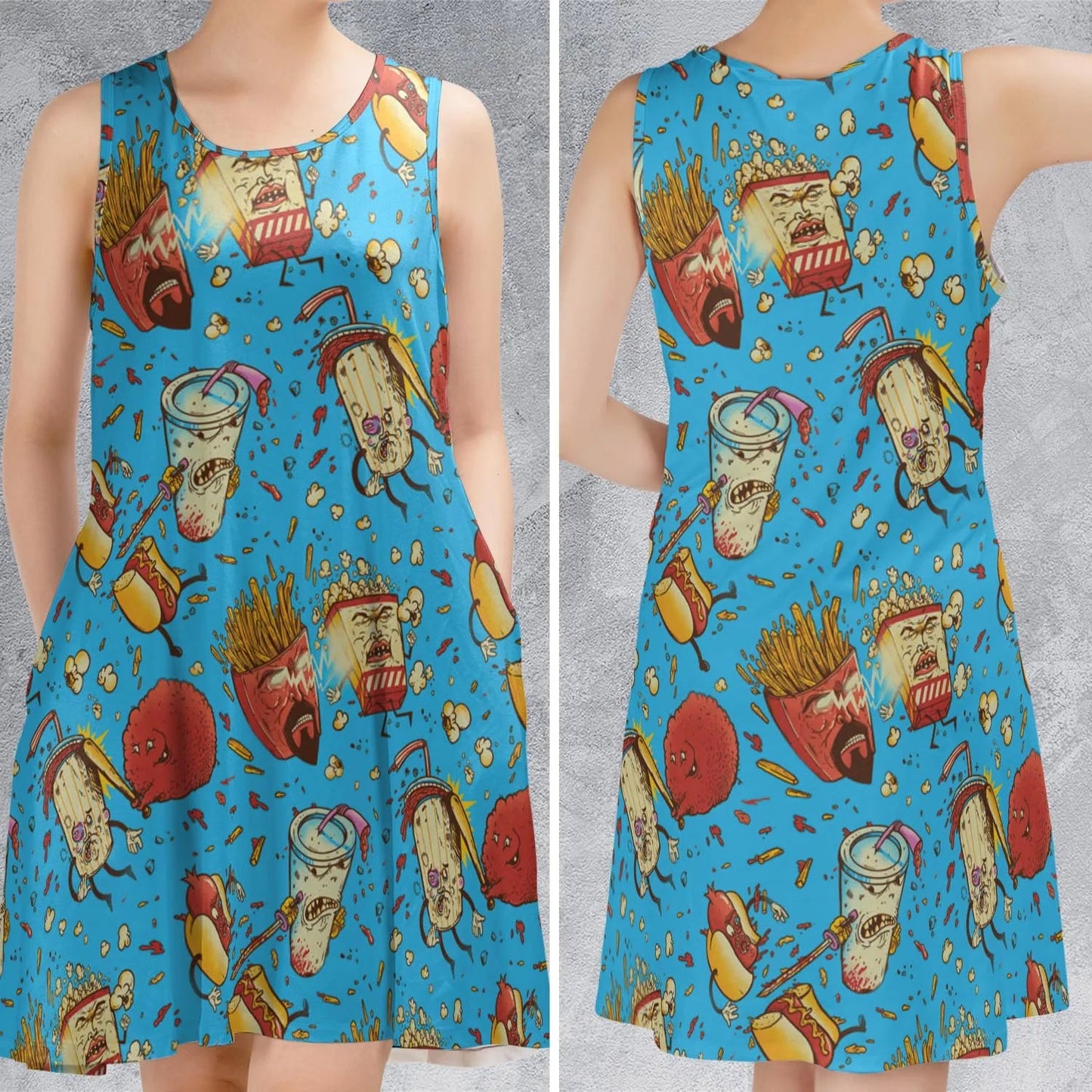 Casual Sleeveless Dress - GZW7SBY7