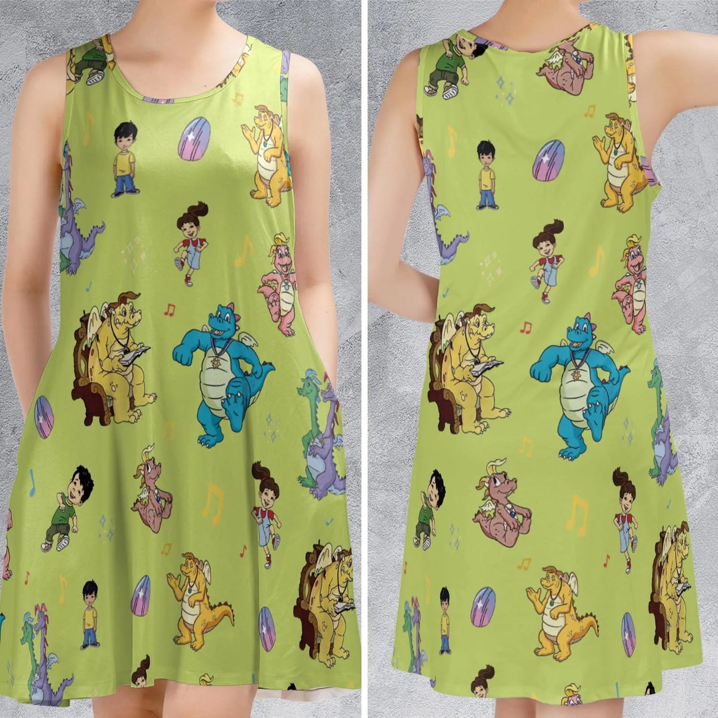 Casual Sleeveless Dress - CGY96GC6