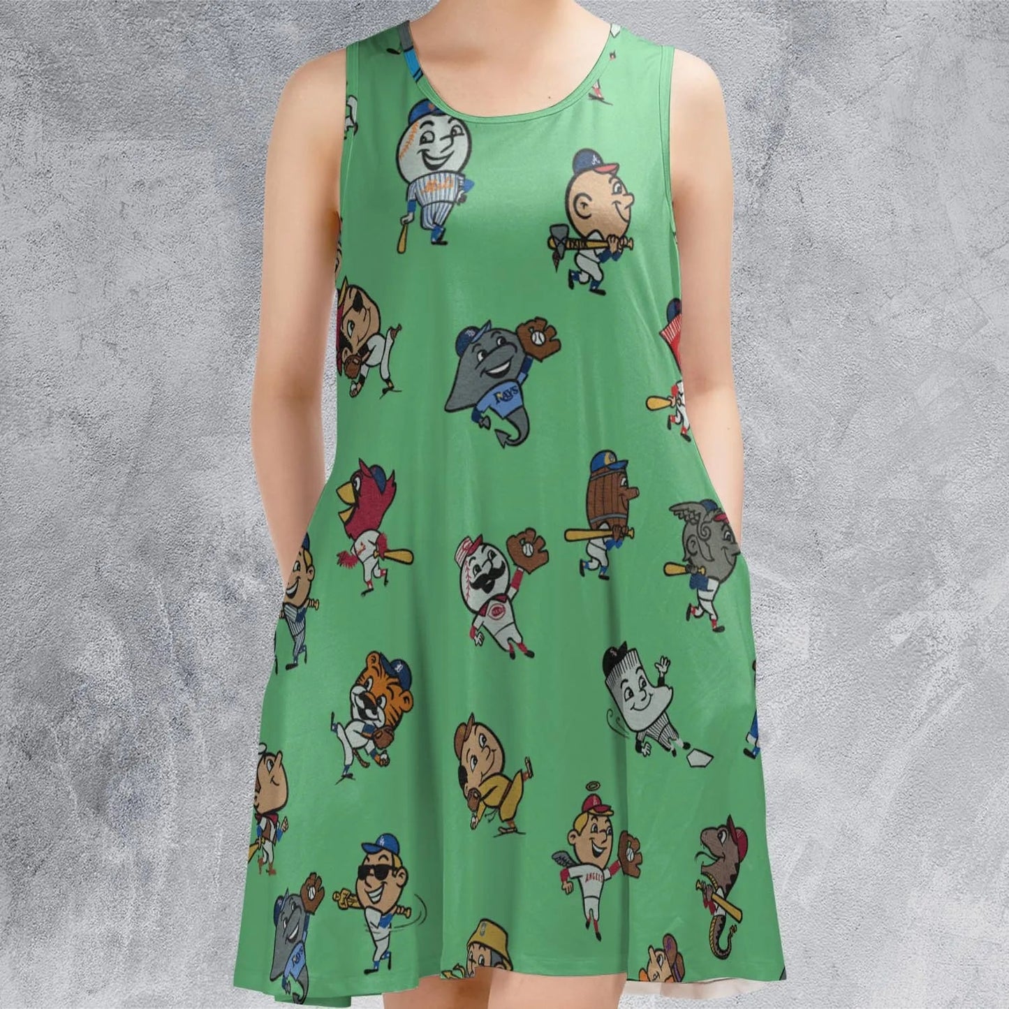 Casual Sleeveless Dress - TGNH4MAT