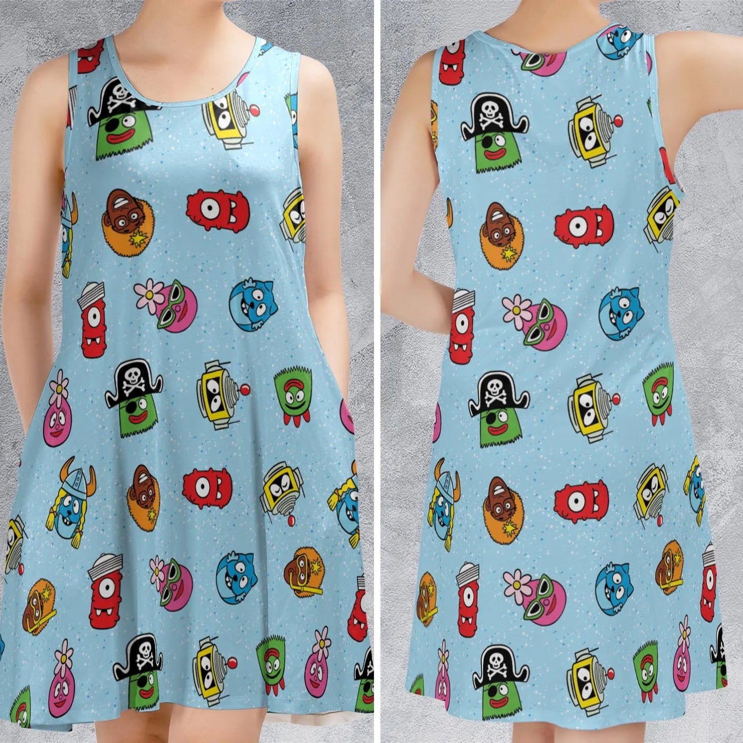Casual Sleeveless Dress - QK8DKRFV