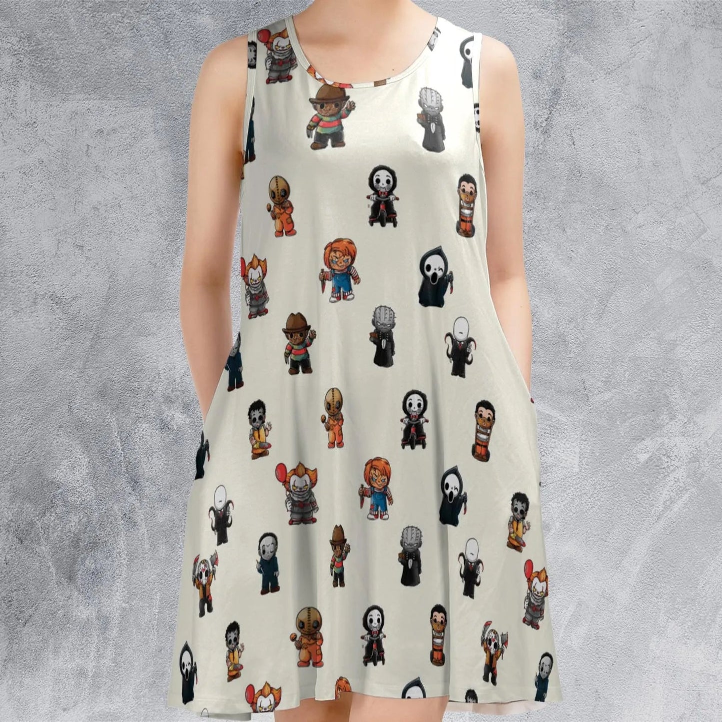 Casual Sleeveless Dress - Y2BY1CZR
