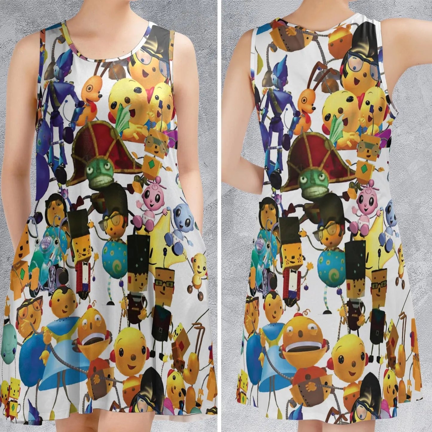 Casual Sleeveless Dress - L42YKEPE