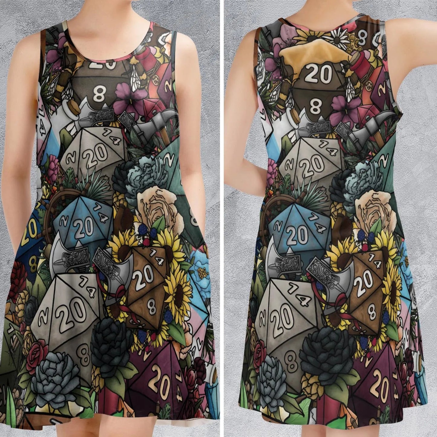 Casual Sleeveless Dress - UYHM7XCM