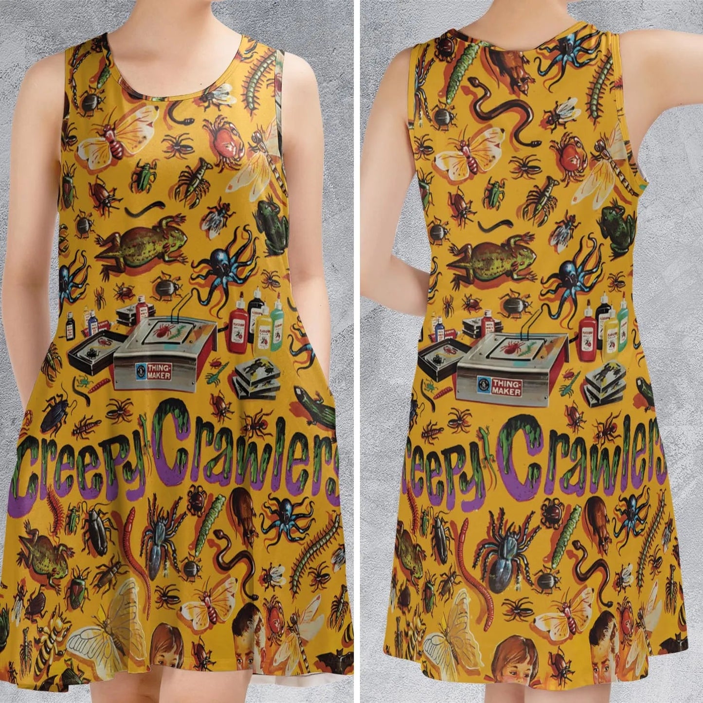 Casual Sleeveless Dress - 5FJUQX3S