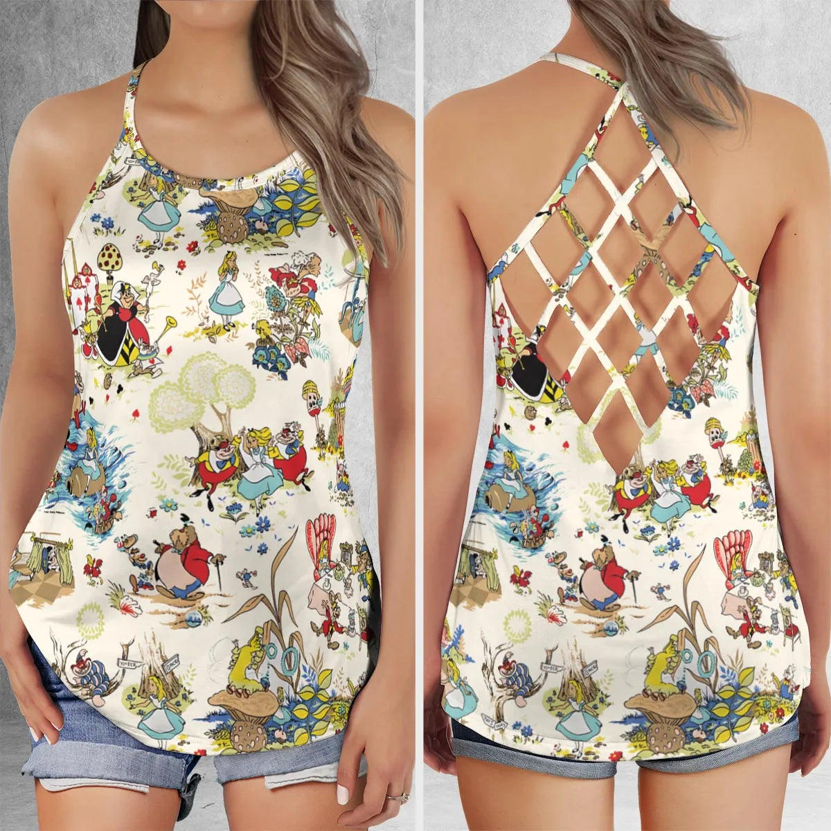 Lattice Back Tank Top - 5U7HKBQ8