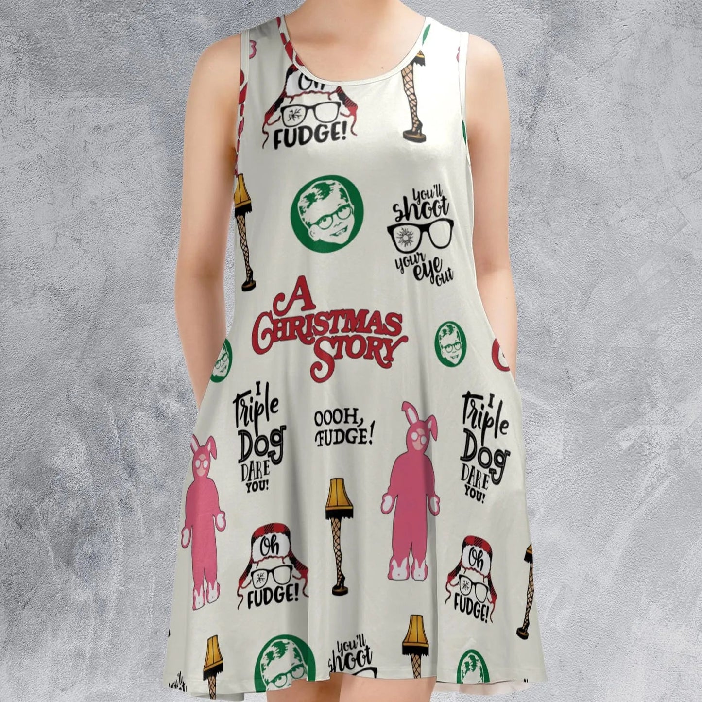 Casual Sleeveless Dress - G74WALPW