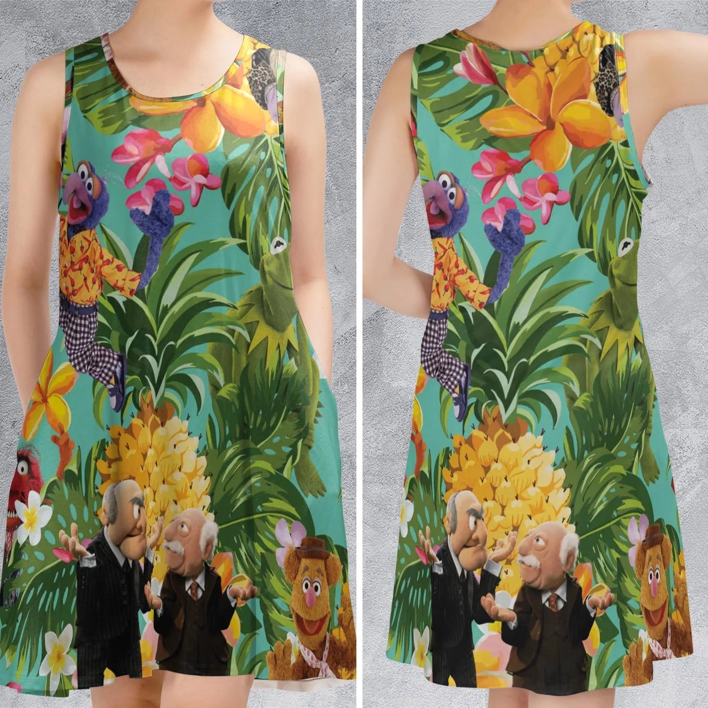 Casual Sleeveless Dress - RX1H8K8C