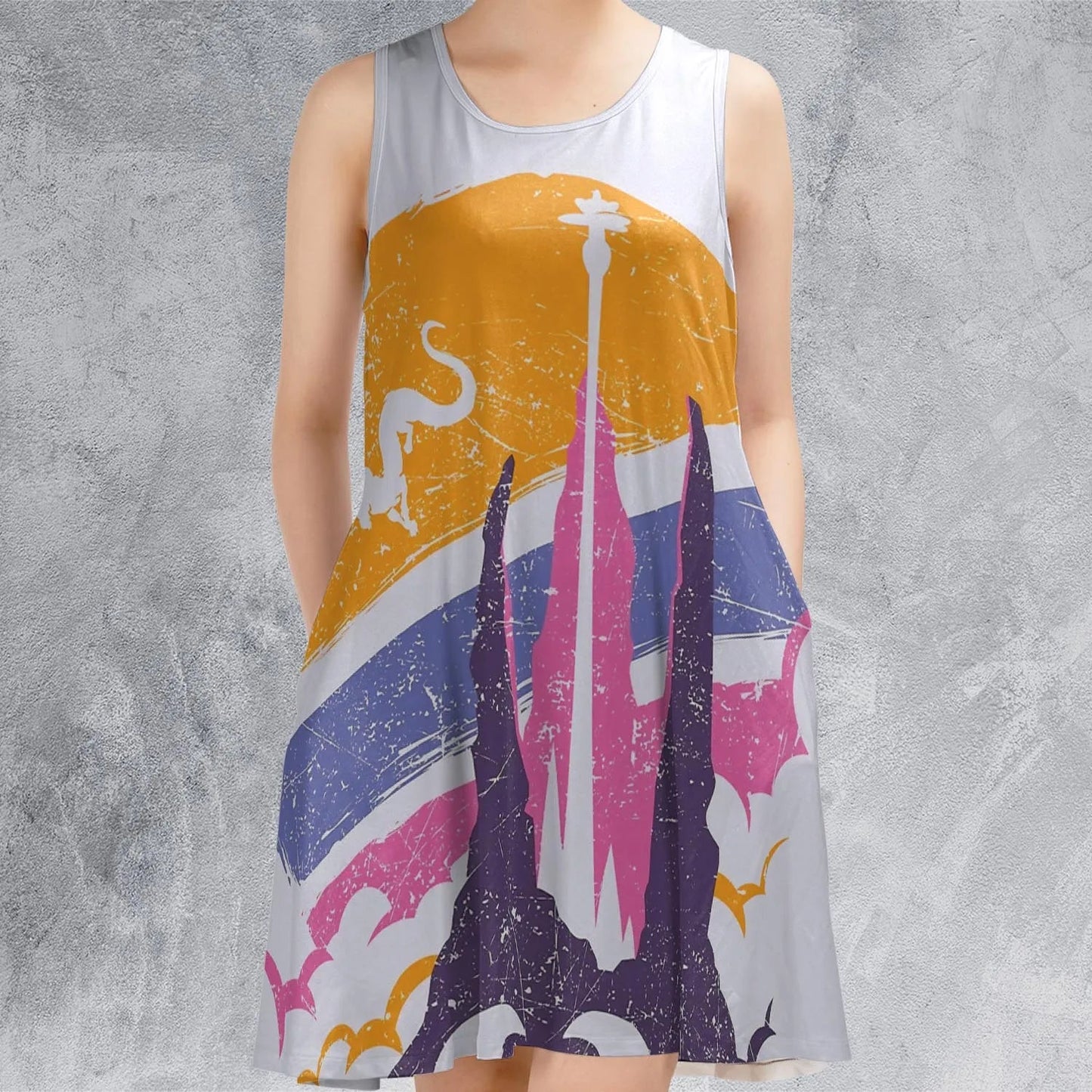 Casual Sleeveless Dress - D5NSX2JC