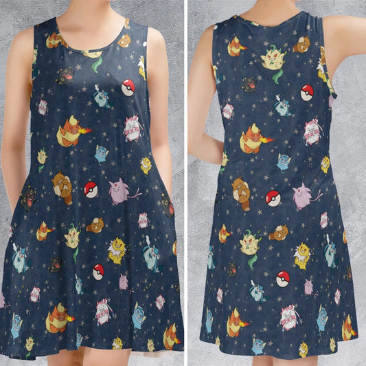 Casual Sleeveless Dress - 78LST6ZZ