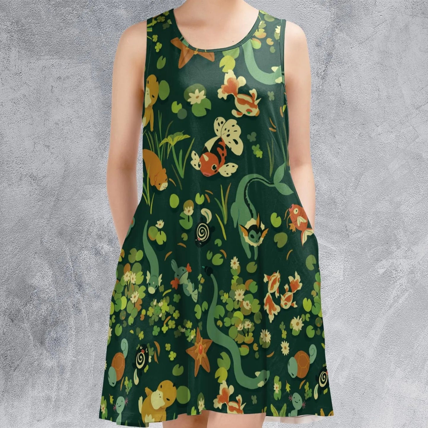 Casual Sleeveless Dress - PTES91FD