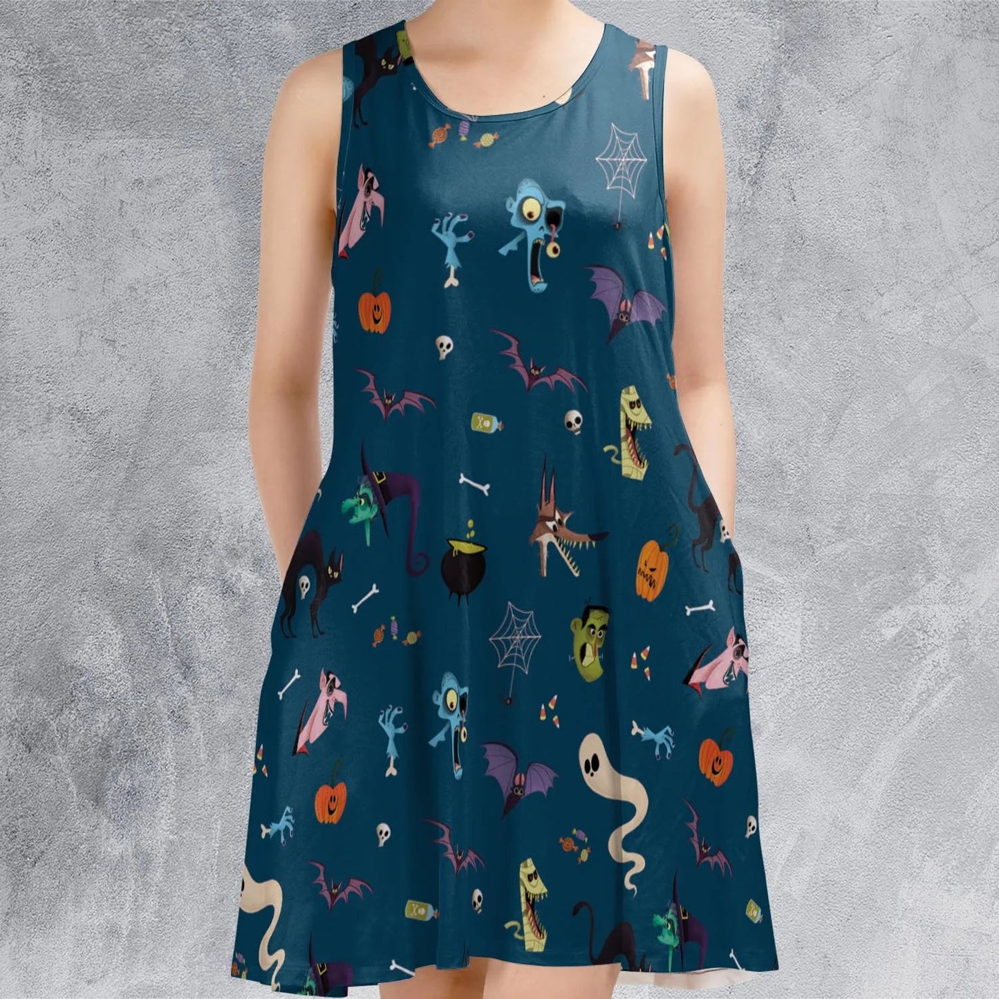 Casual Sleeveless Dress - 9JHJENTA
