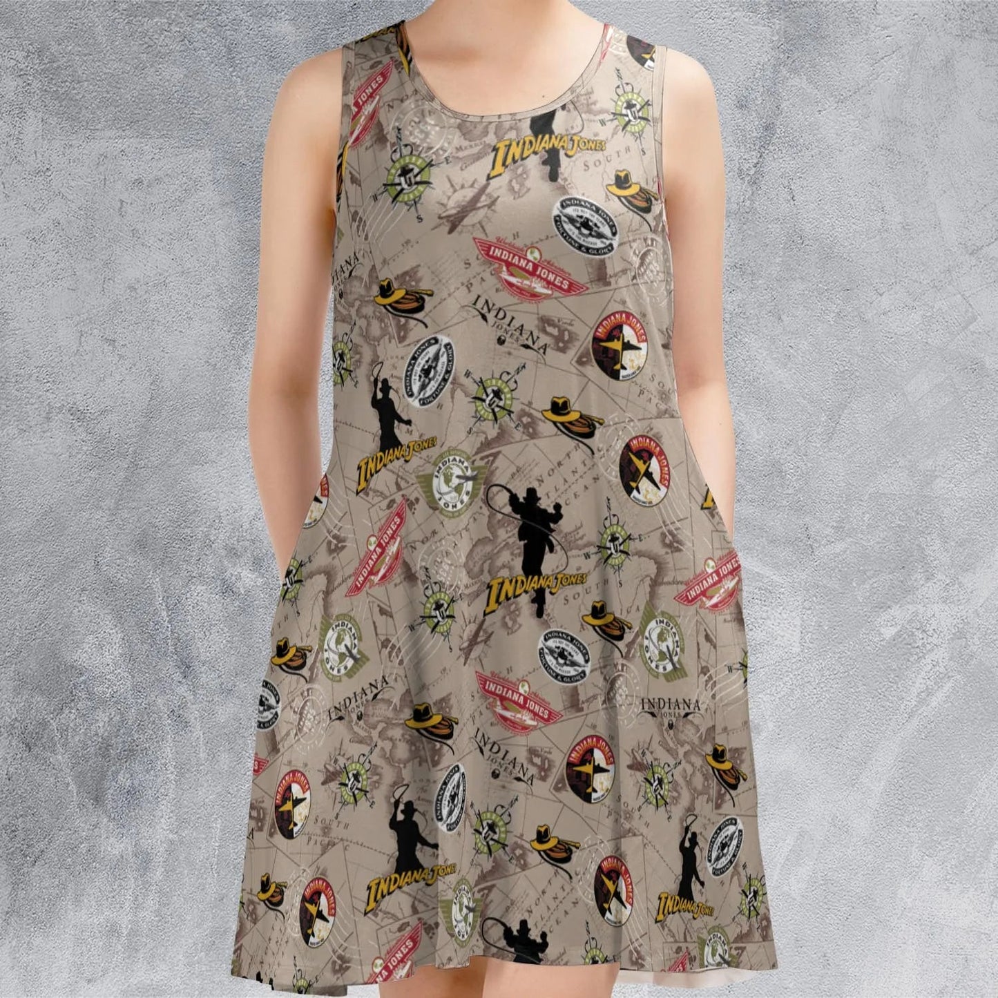 Casual Sleeveless Dress - 1W1Y9L2H