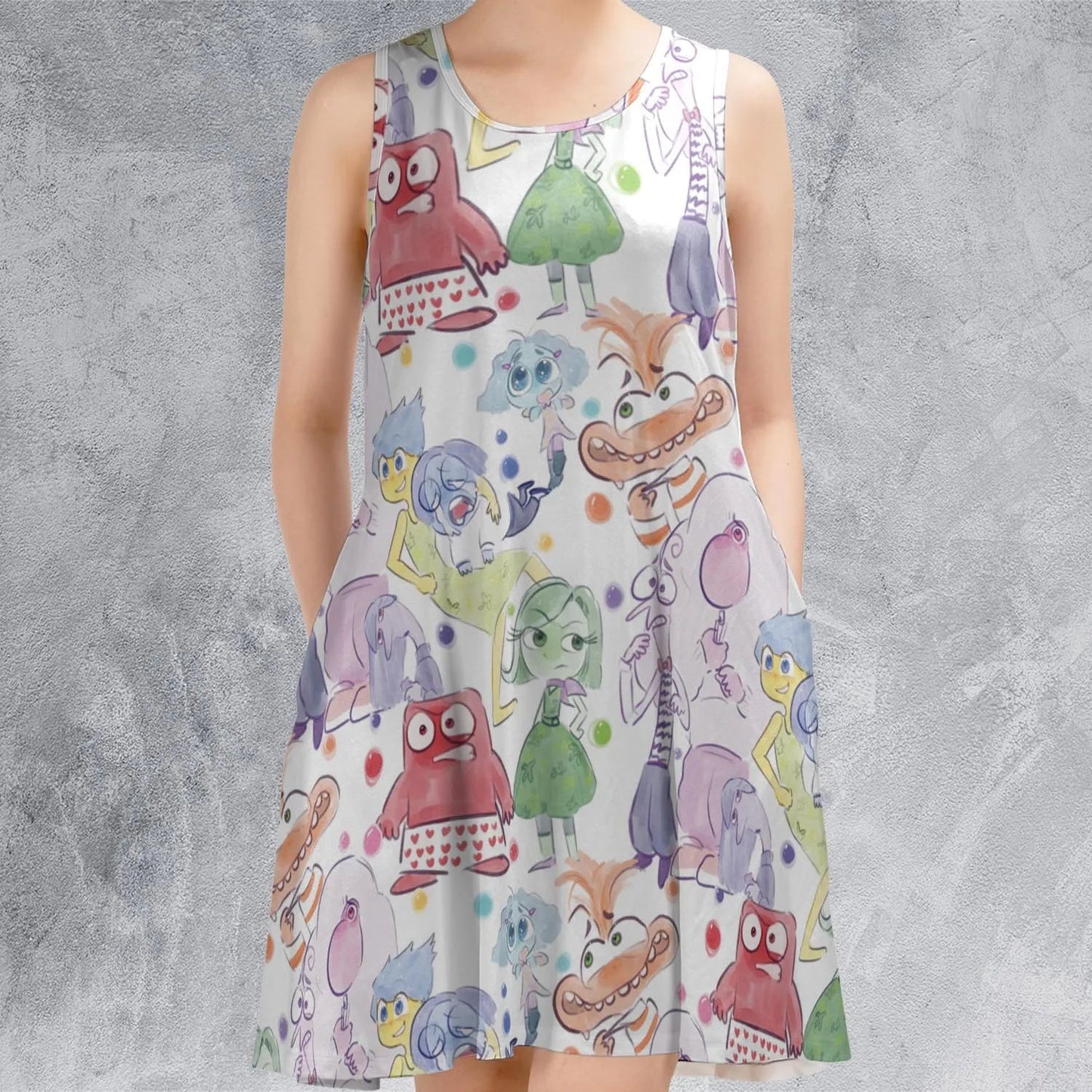 Casual Sleeveless Dress - Z1UPUH76