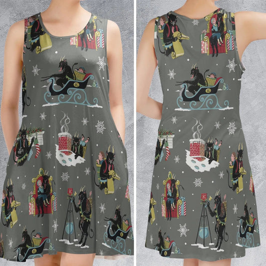 Casual Sleeveless Dress - 63J5F3JA