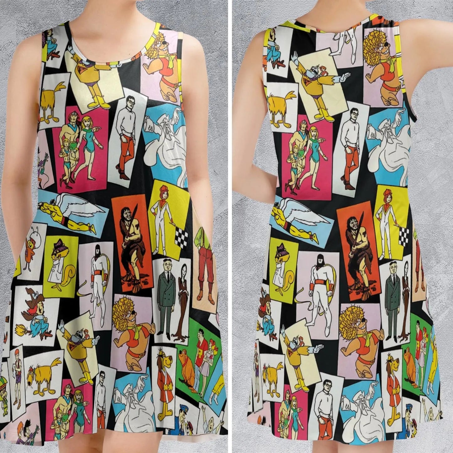 Casual Sleeveless Dress - 4N5GLZH2