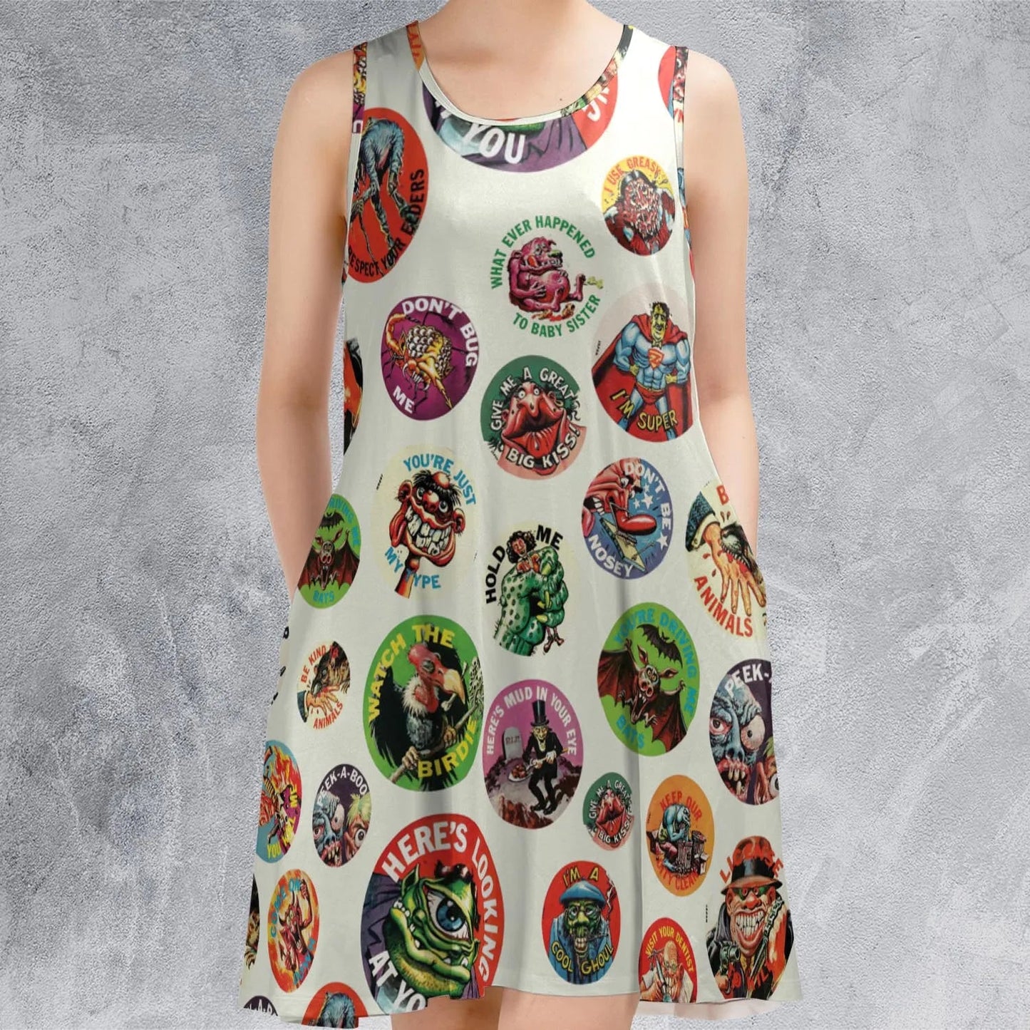 Casual Sleeveless Dress - X4S37AMN