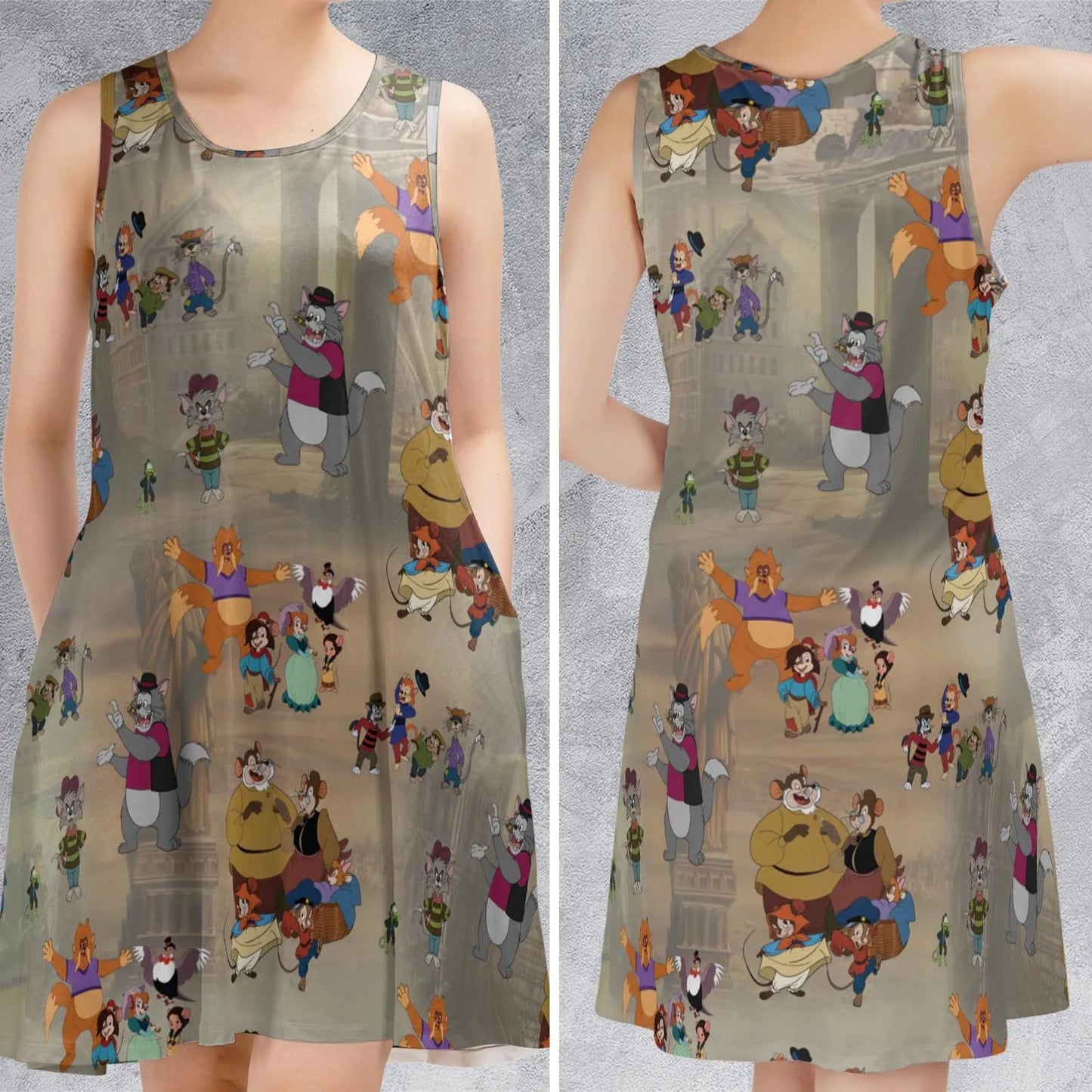 Casual Sleeveless Dress - UBCZQPA8