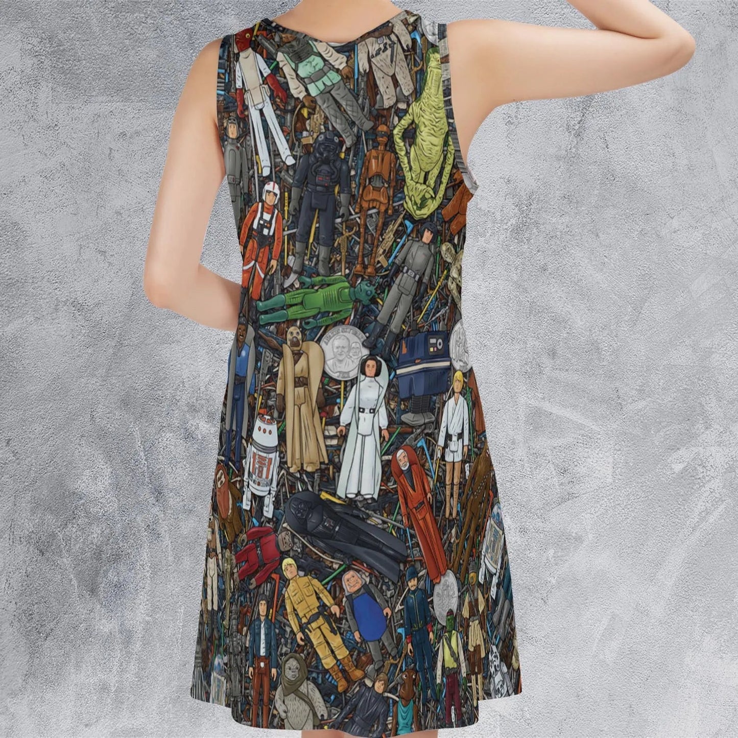 Casual Sleeveless Dress - GX2T3FDA