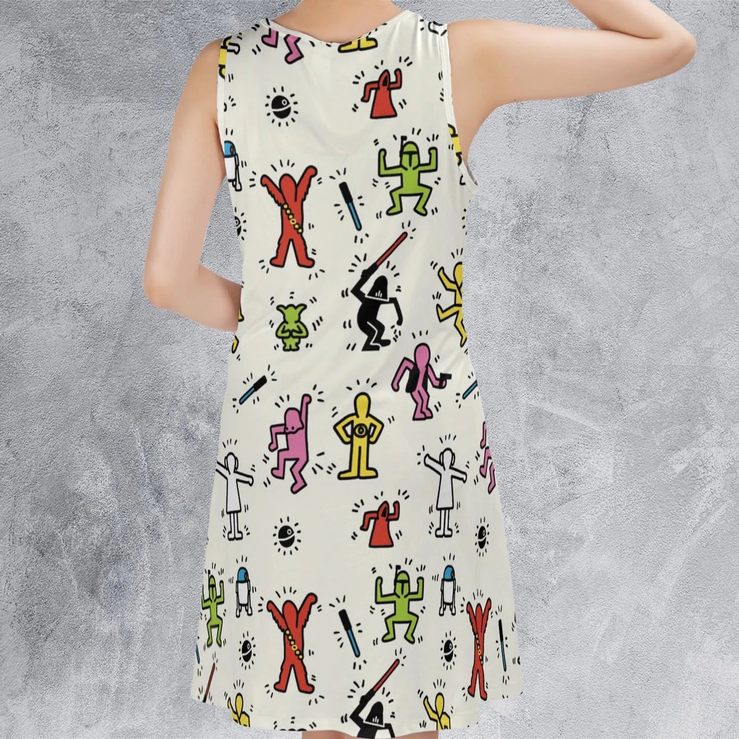 Casual Sleeveless Dress - VCF9JPTE