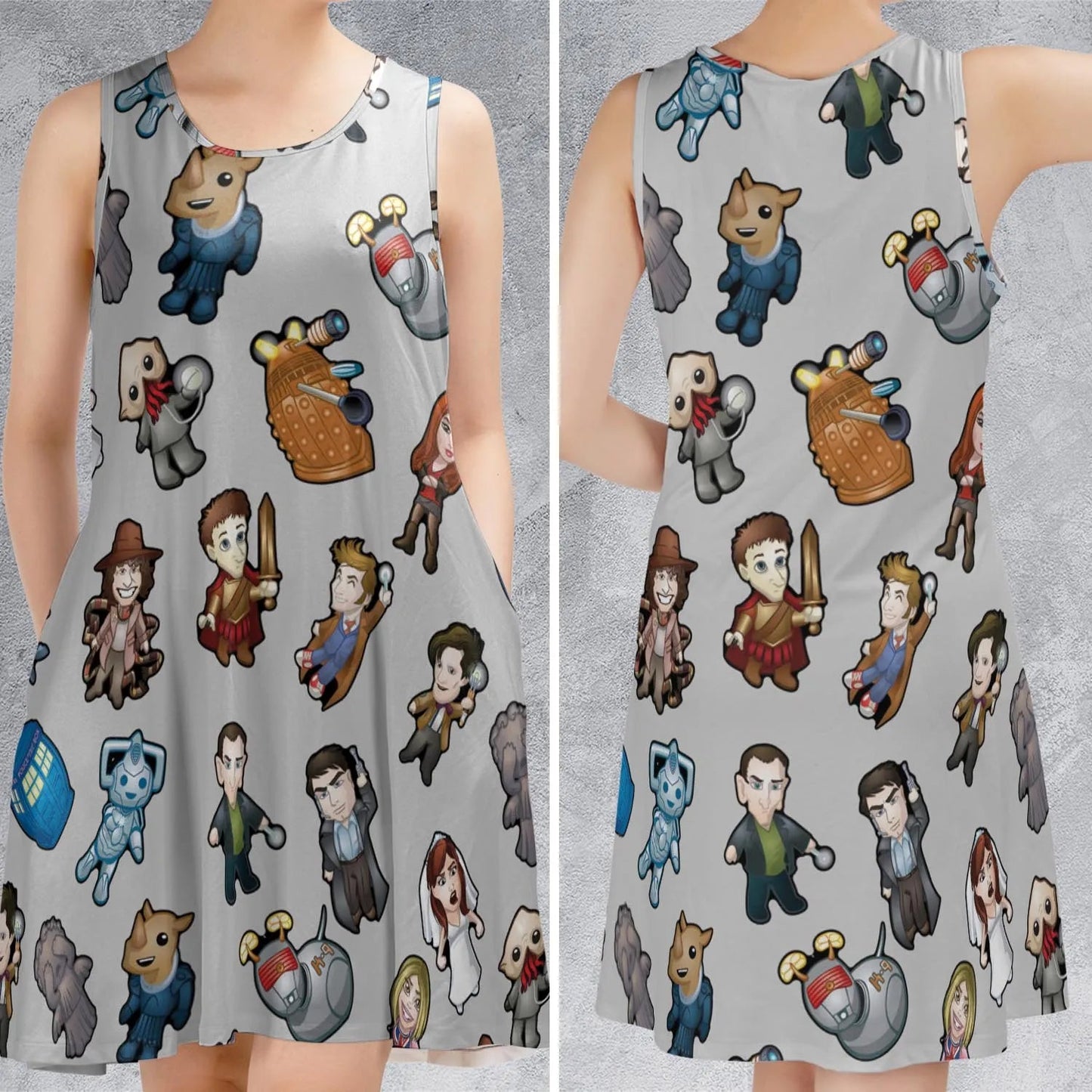 Casual Sleeveless Dress - 87GVQQGZ