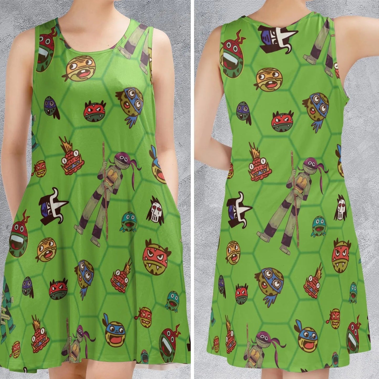 Casual Sleeveless Dress - Q8563NNF