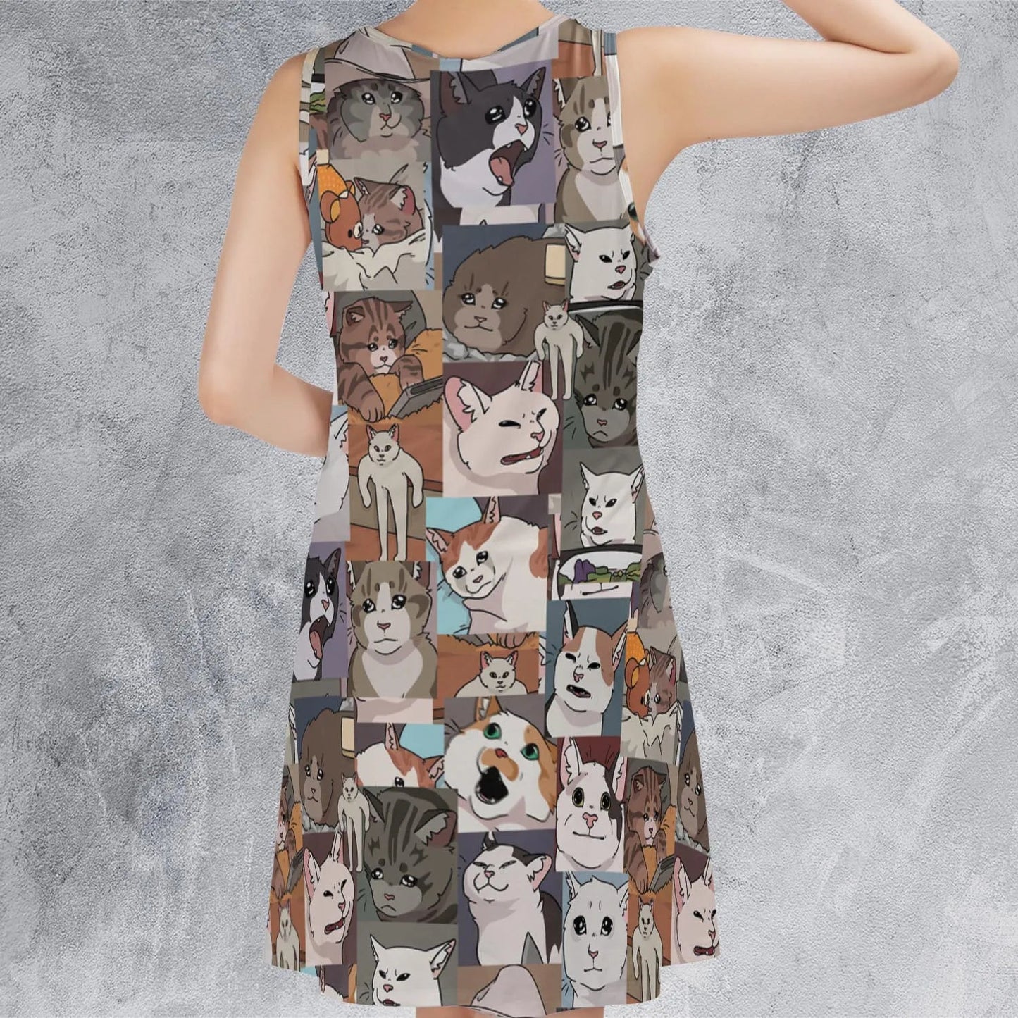 Casual Sleeveless Dress - ULVN9KC4