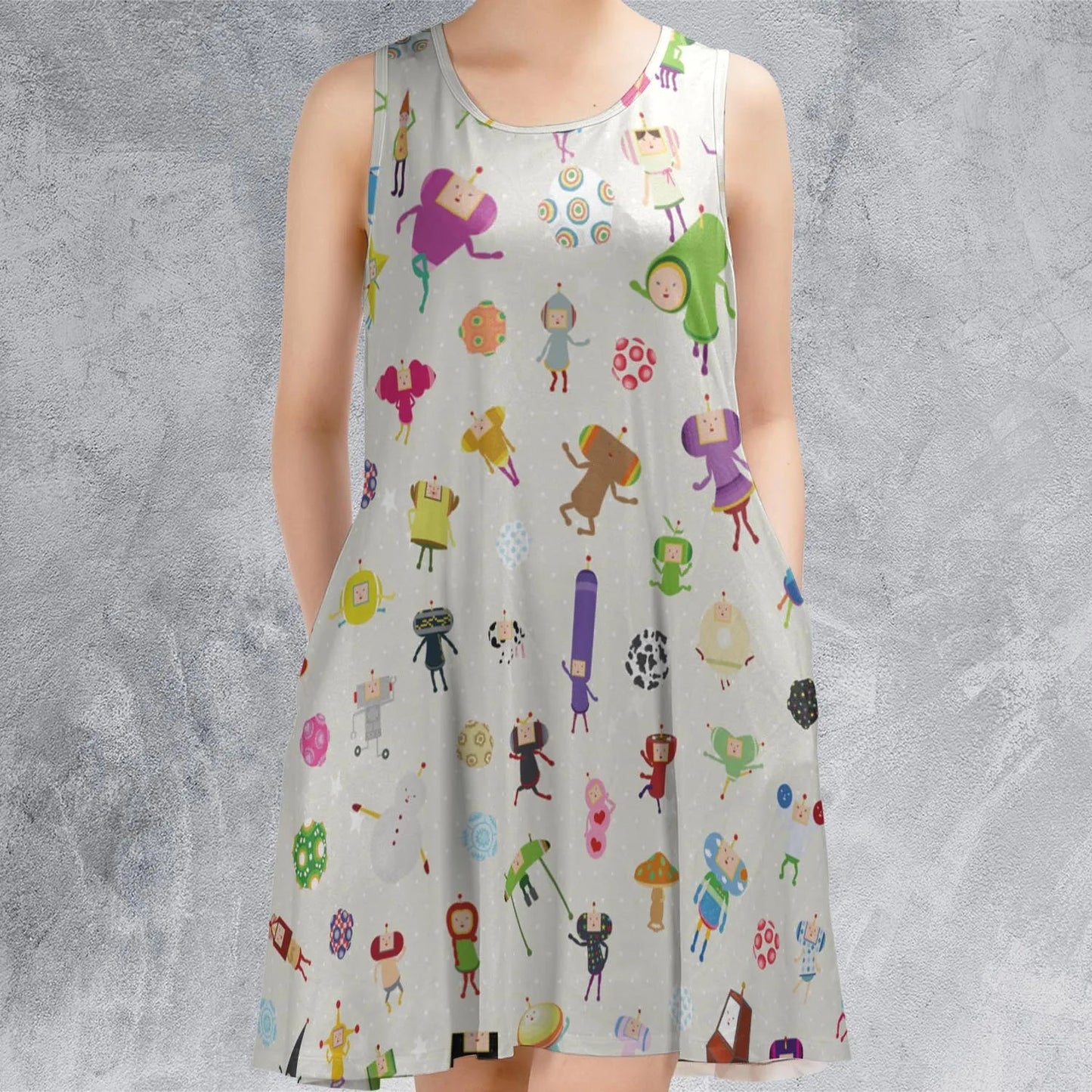 Casual Sleeveless Dress - EHDMA6L5