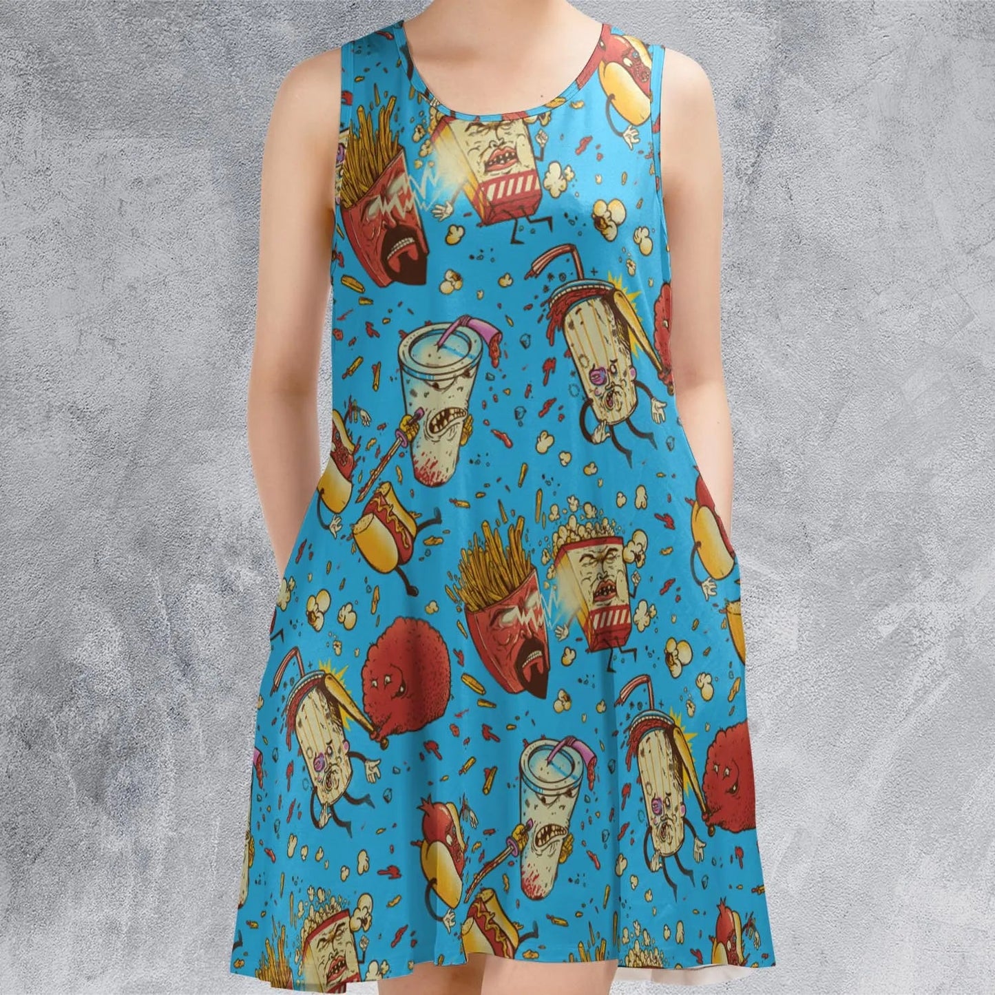 Casual Sleeveless Dress - GZW7SBY7