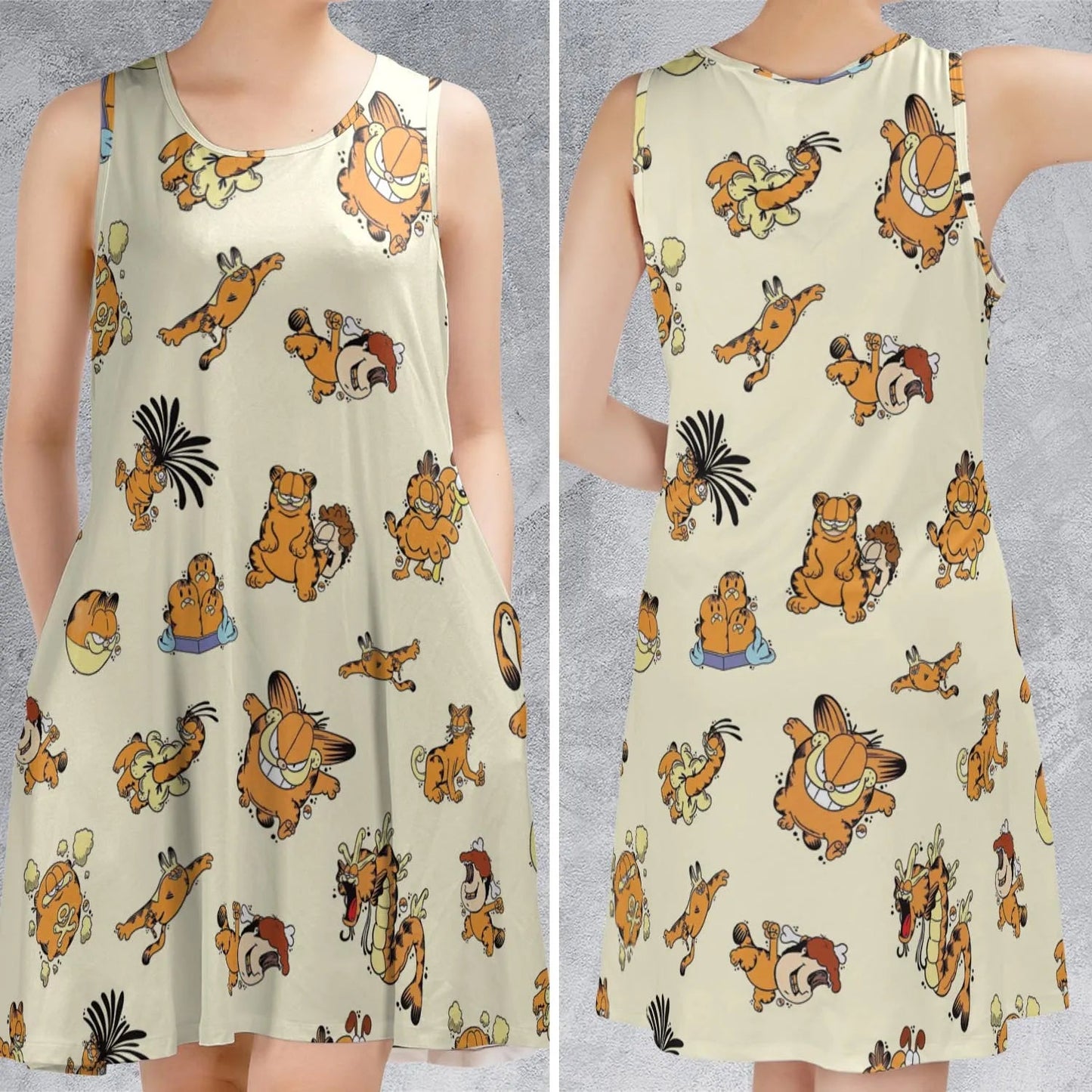 Casual Sleeveless Dress - DVL3ESXH
