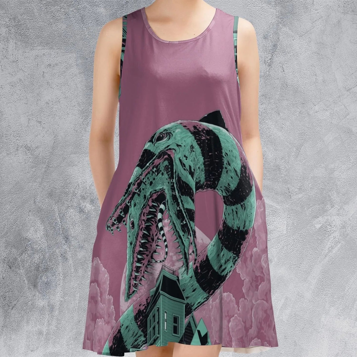 Casual Sleeveless Dress - WC39G4LA