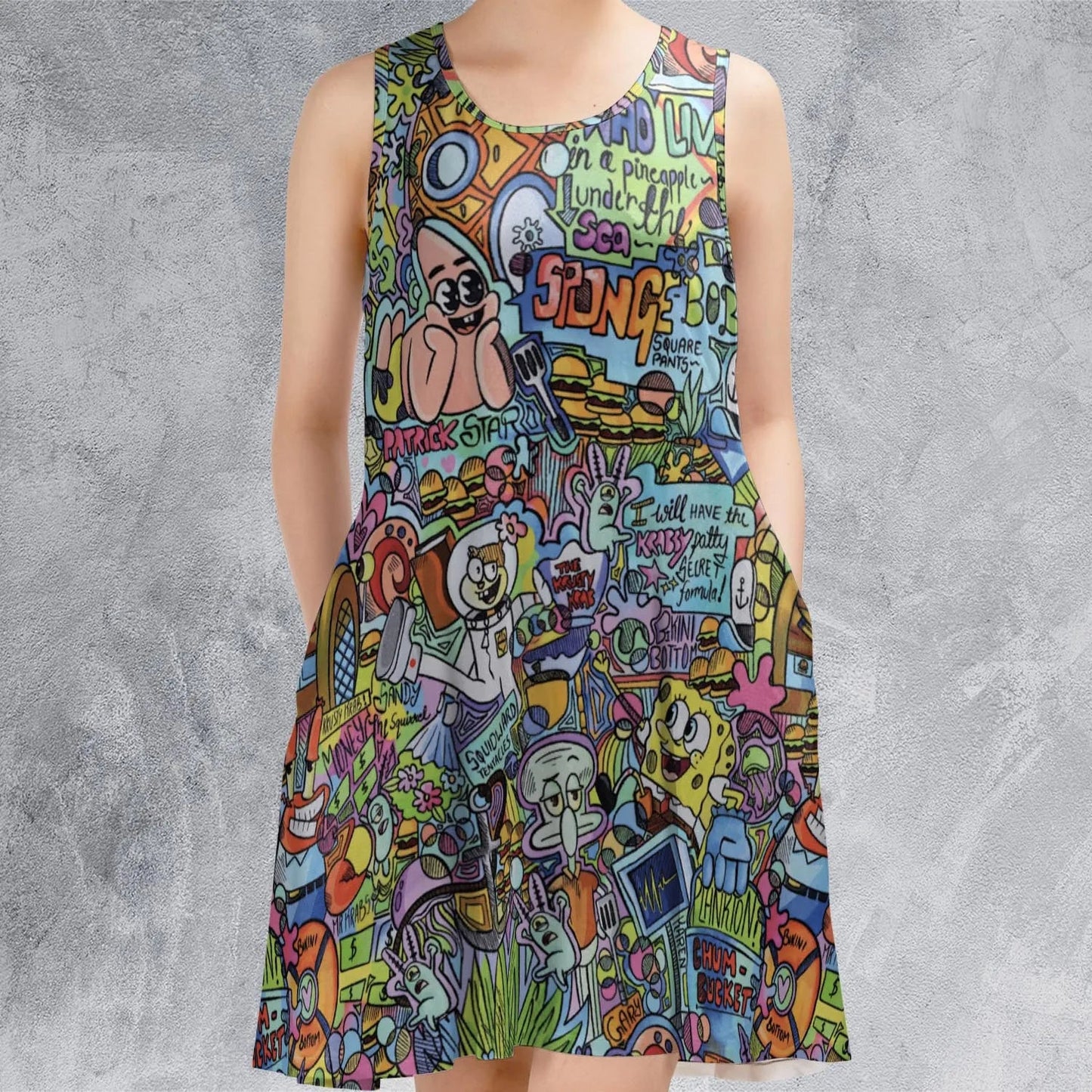 Casual Sleeveless Dress - 366Z5GWJ