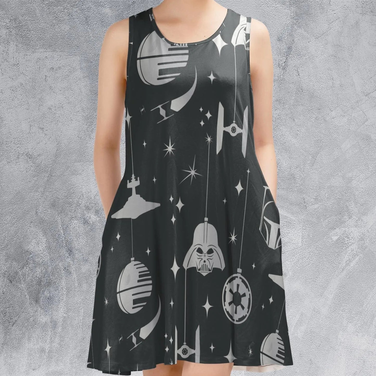 Casual Sleeveless Dress - Z9BG5RTH