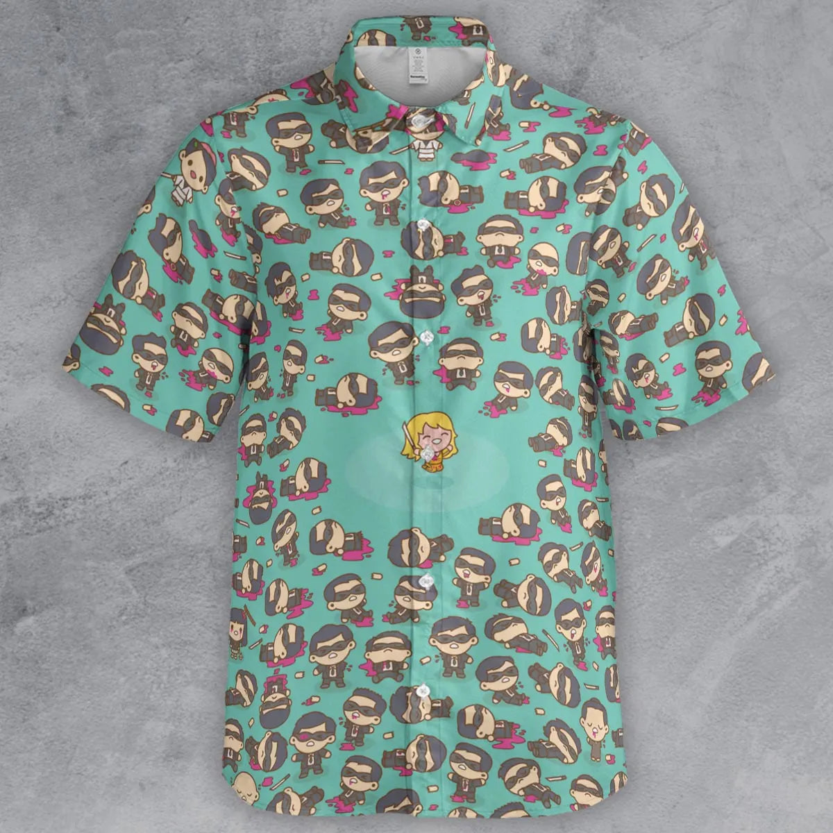 Short Sleeve Button Shirt - N1HCY815