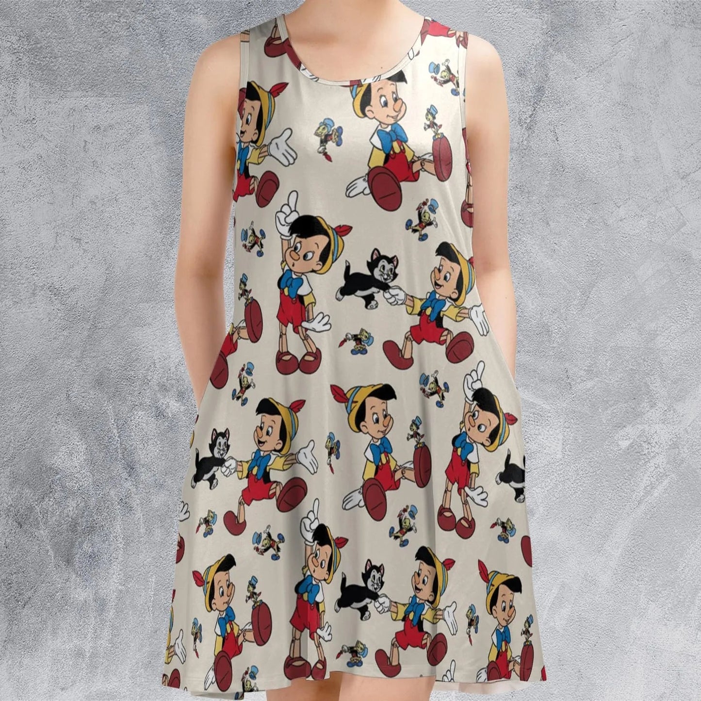 Casual Sleeveless Dress - UMPU31TE