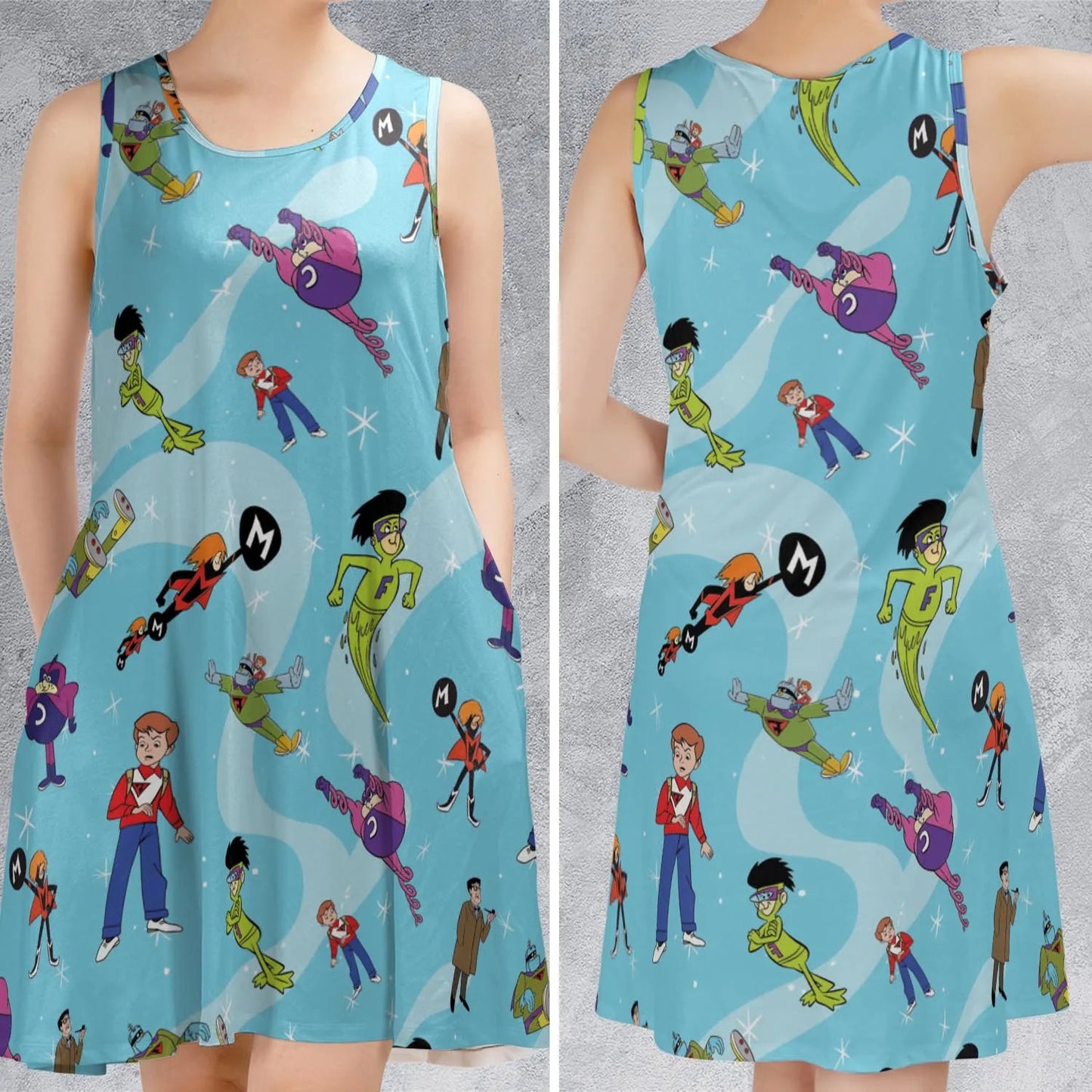 Casual Sleeveless Dress - CV5X5QU4