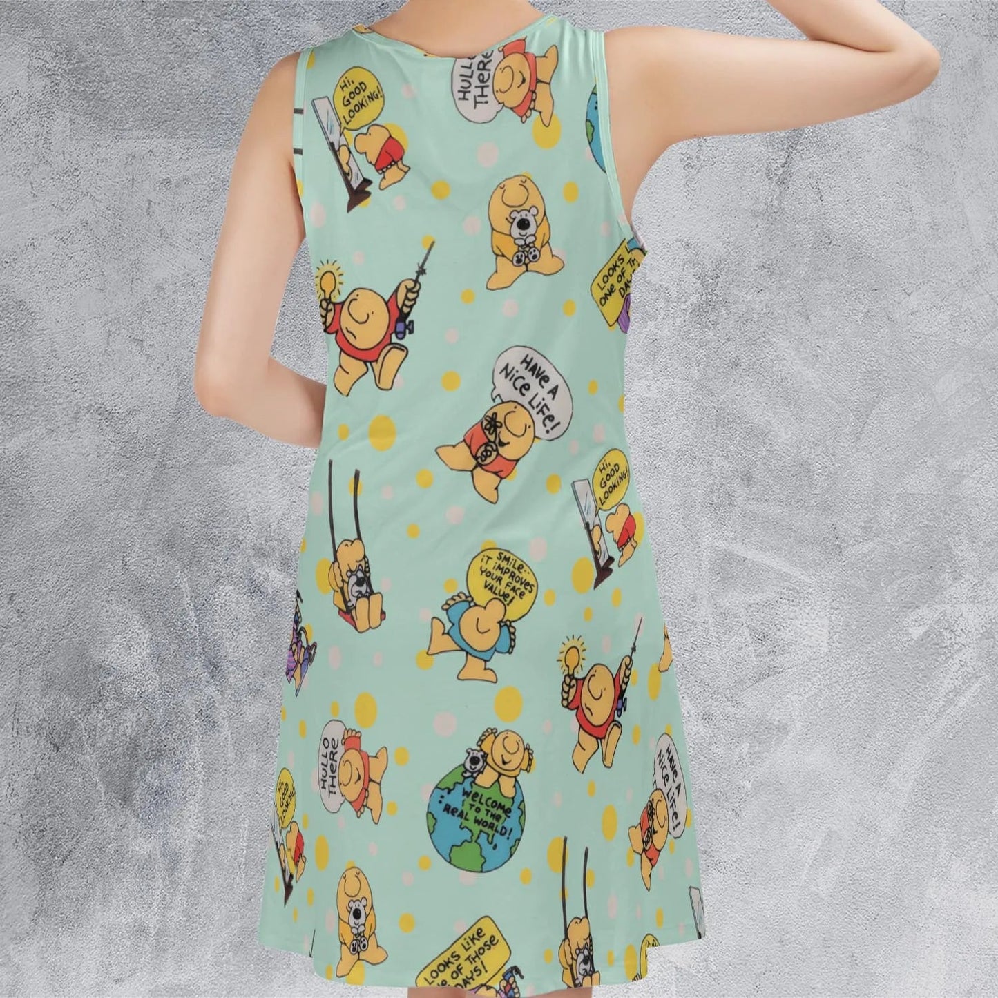 Casual Sleeveless Dress - Z47XL2BK