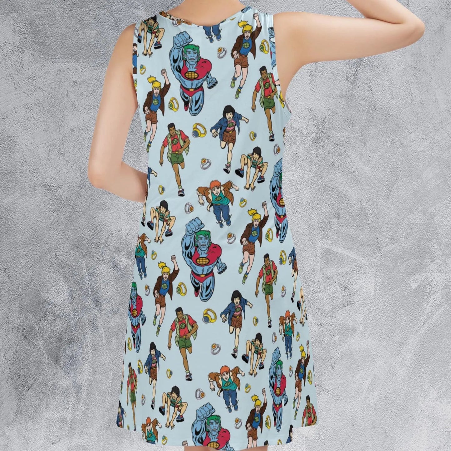 Casual Sleeveless Dress - RCNE2QE5