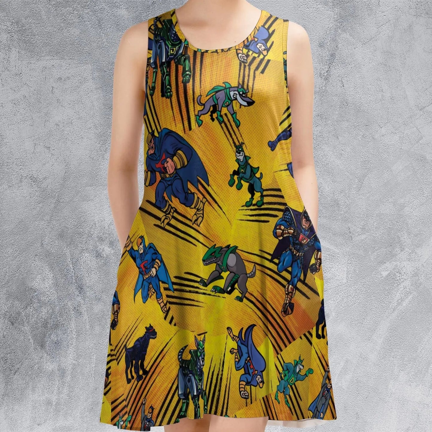 Casual Sleeveless Dress - 4BC657E1