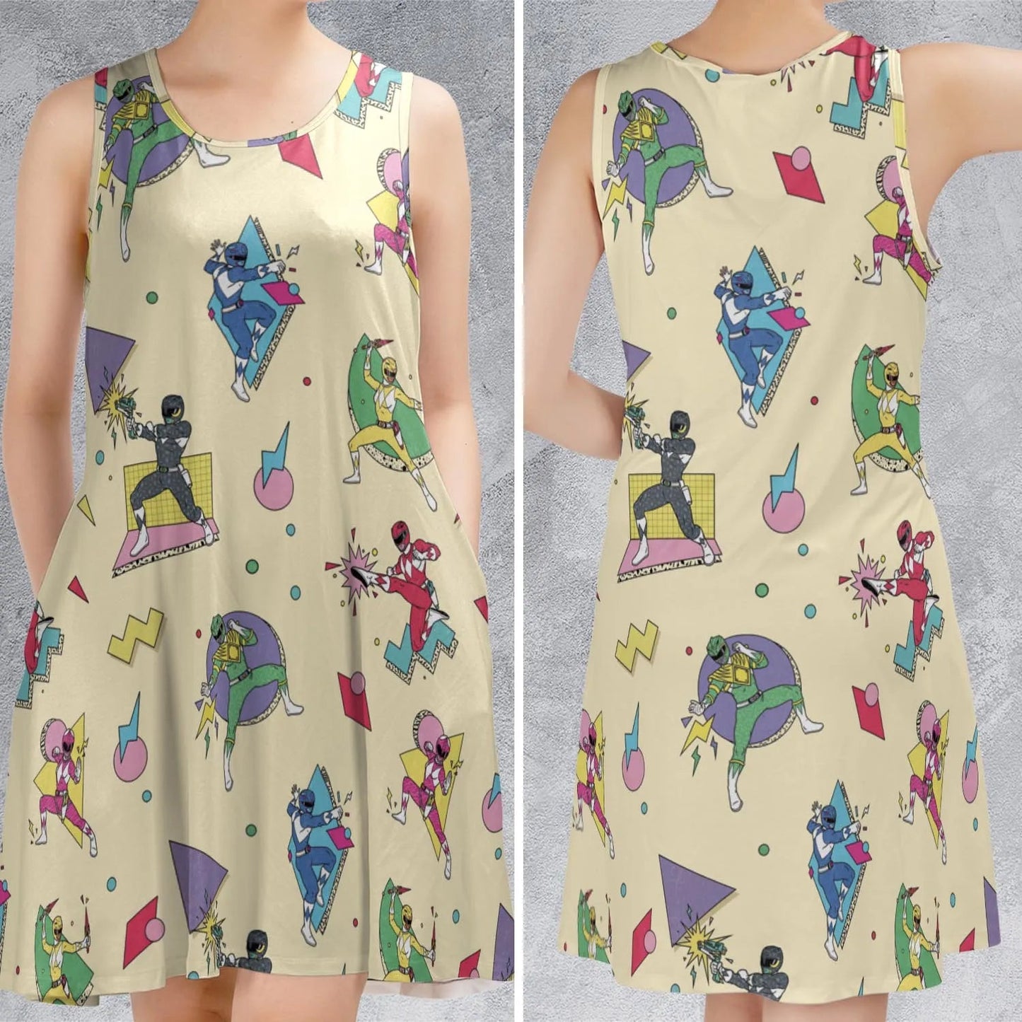Casual Sleeveless Dress - D8JWDW7E