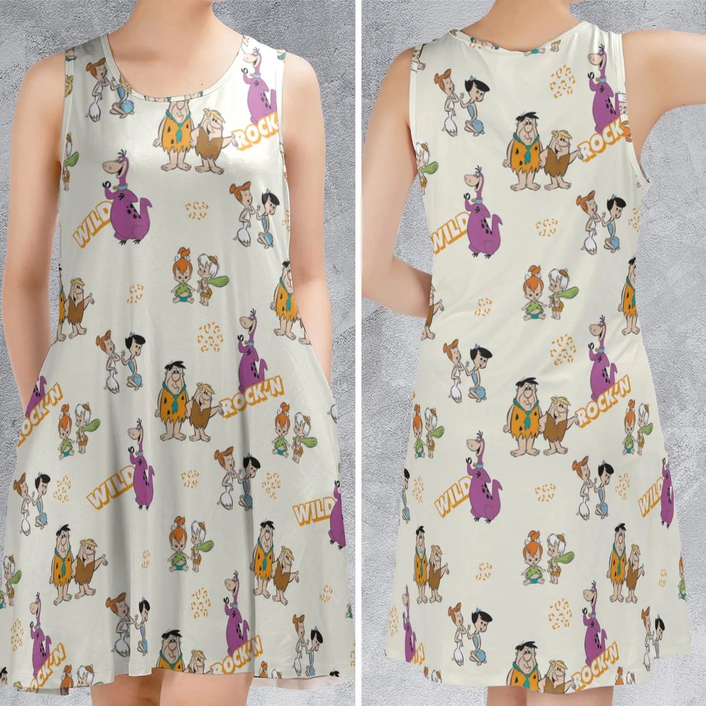 Casual Sleeveless Dress - TEZE35KT