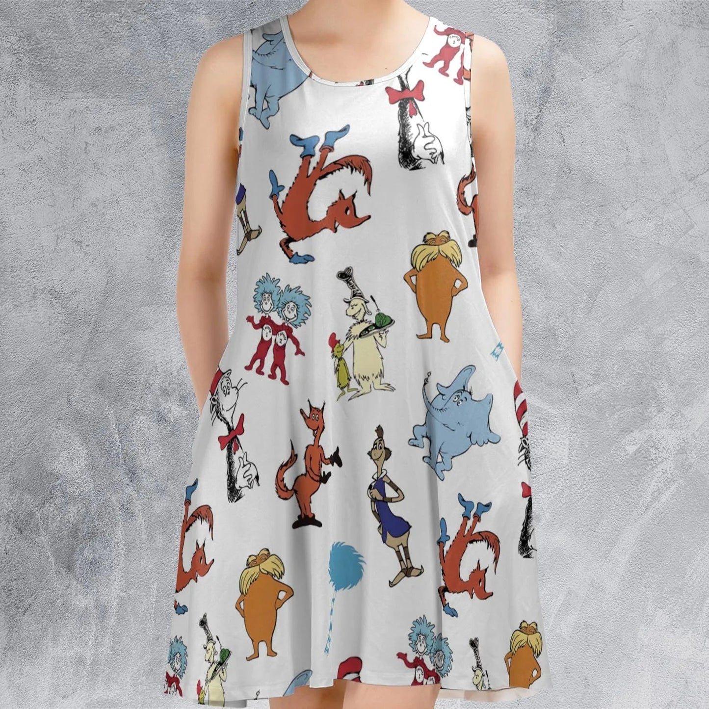 Casual Sleeveless Dress - CZJ94CXW