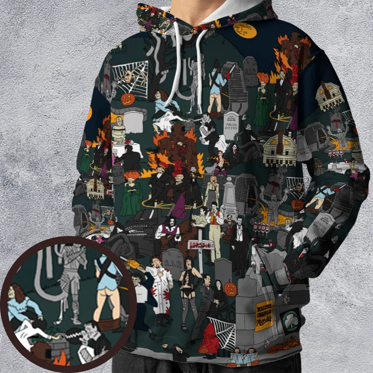 Full Print Hoodie - T86VK7N1