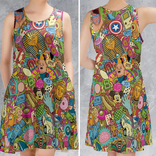 Casual Sleeveless Dress - 3523NZ9B