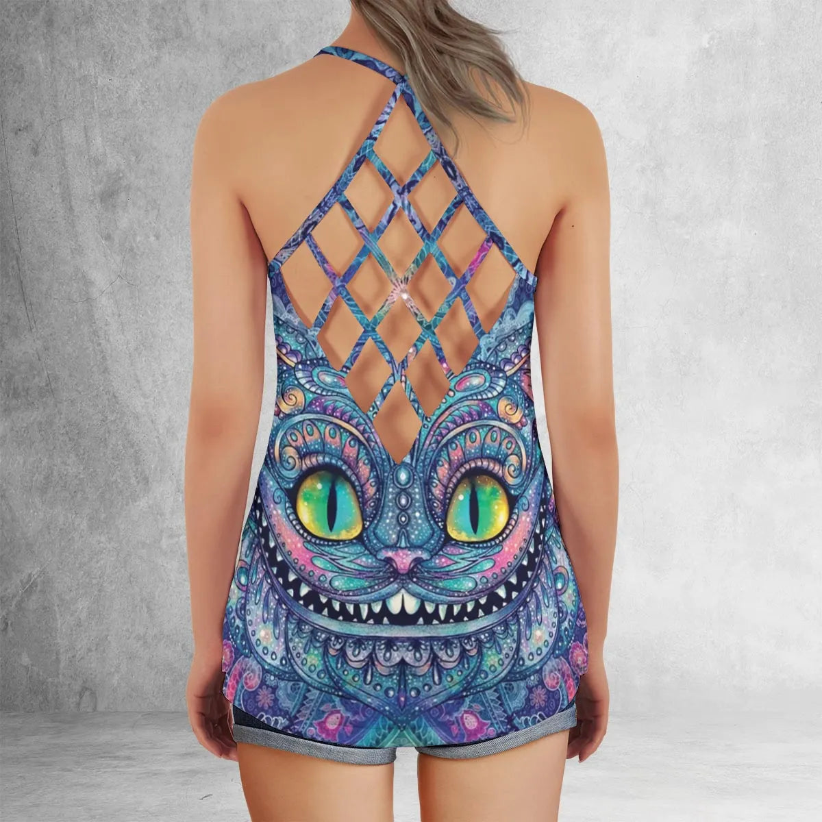 Lattice Back Tank Top - 6LUXHTPG