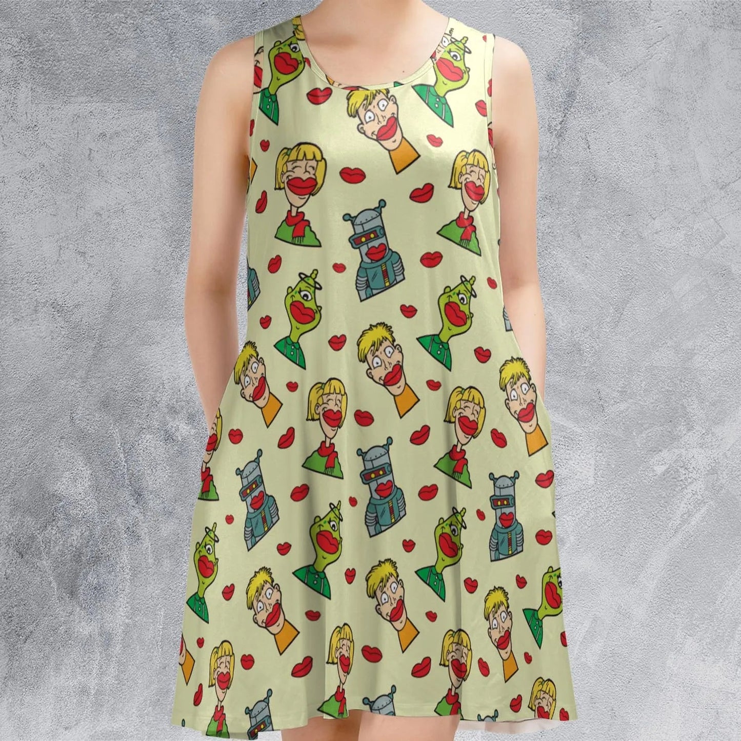 Casual Sleeveless Dress - NT9EX9PJ