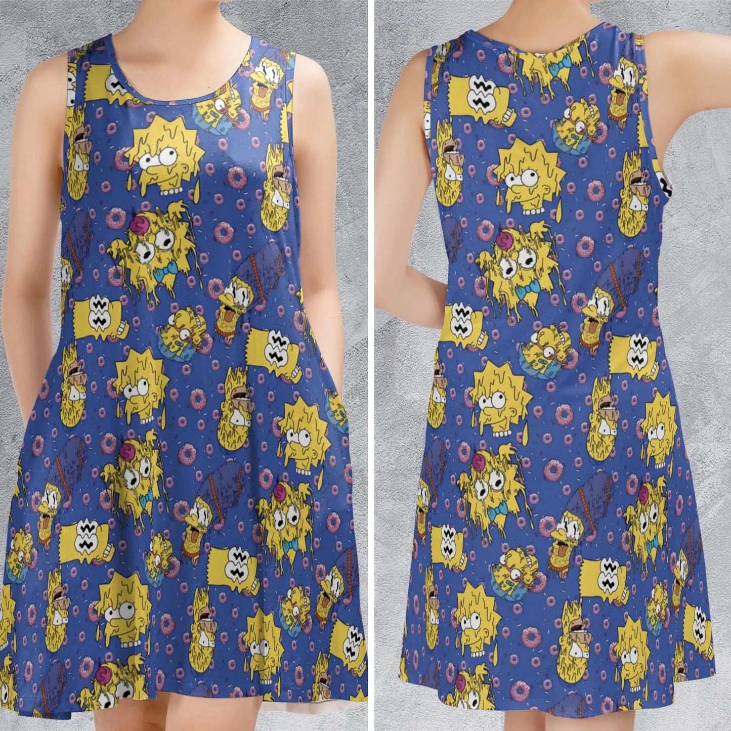 Casual Sleeveless Dress - R2NQDR76