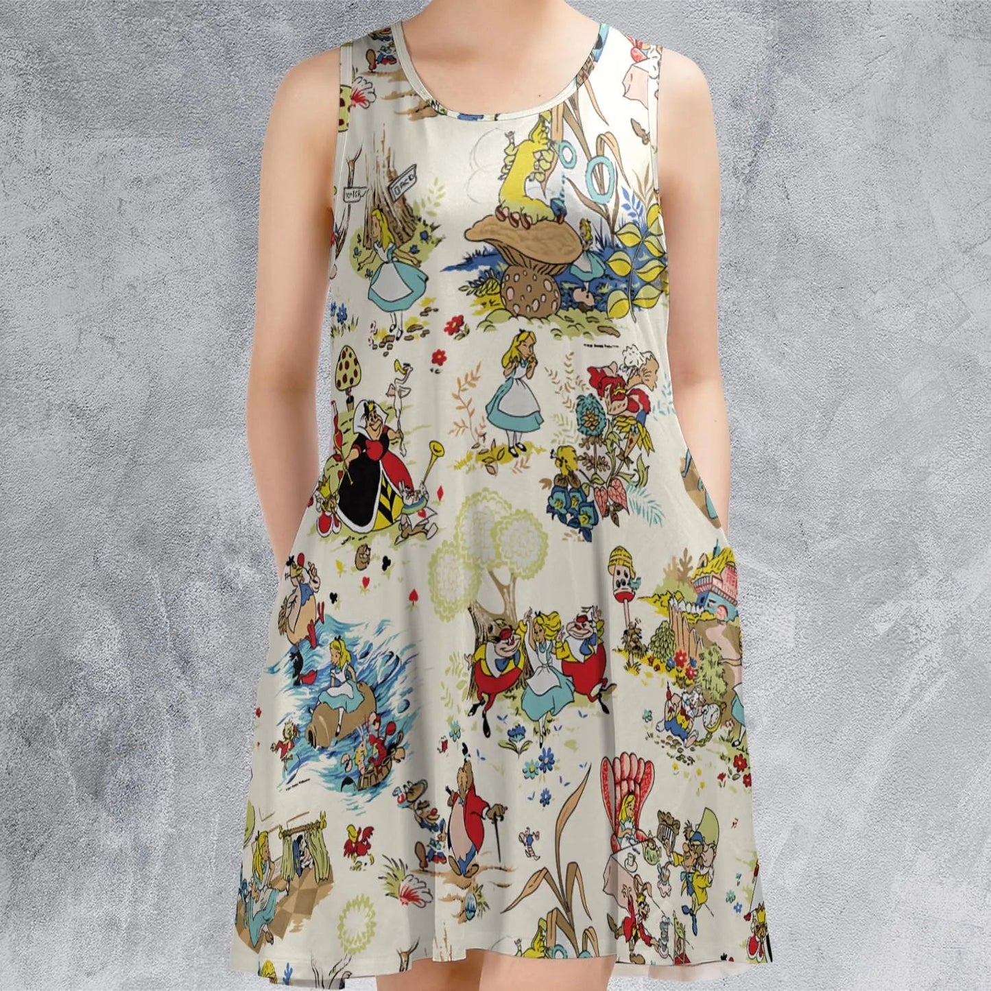 Casual Sleeveless Dress - 5RC6M8ZX